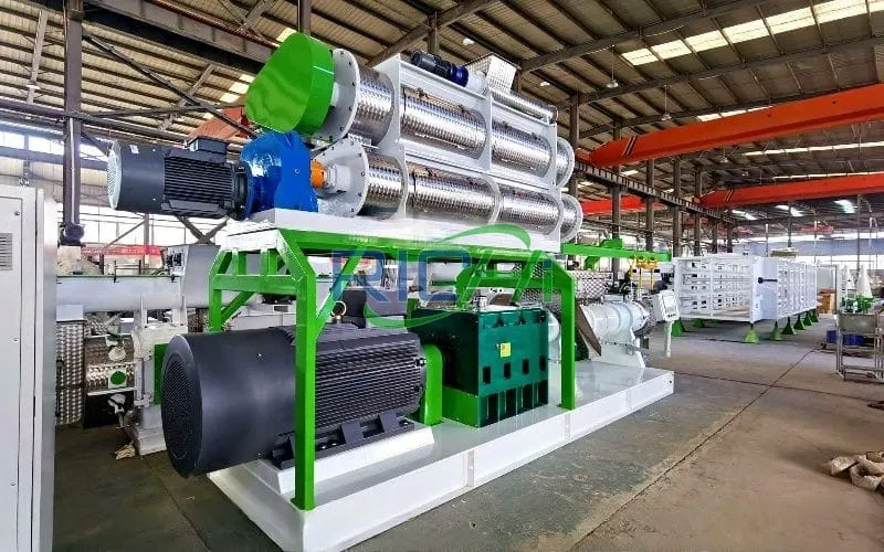 1.5-2T/H Twin Screw Fish Feed Extruder in Kazakhstan