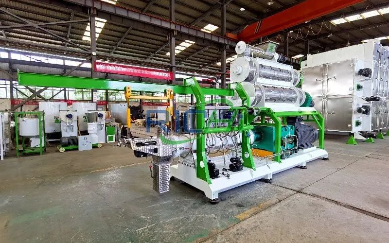 1000KG/H Fish Feed Pellet Making Machine in New Zealand