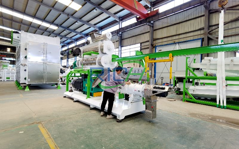 1.5–2T/H Twin Screw Fish Feed Extruder Machine in Cameroon