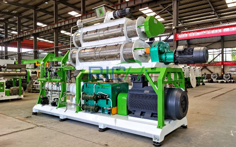 3-4T/H Twin Screw Floating Fish Feed Extruder in Canada