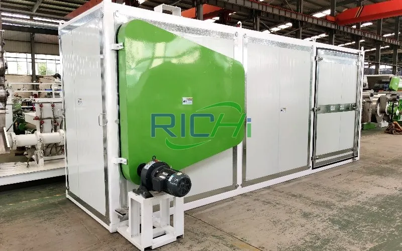 Машина для сушки кормов для рыб производительностью 12-15 тонн в день в Иране