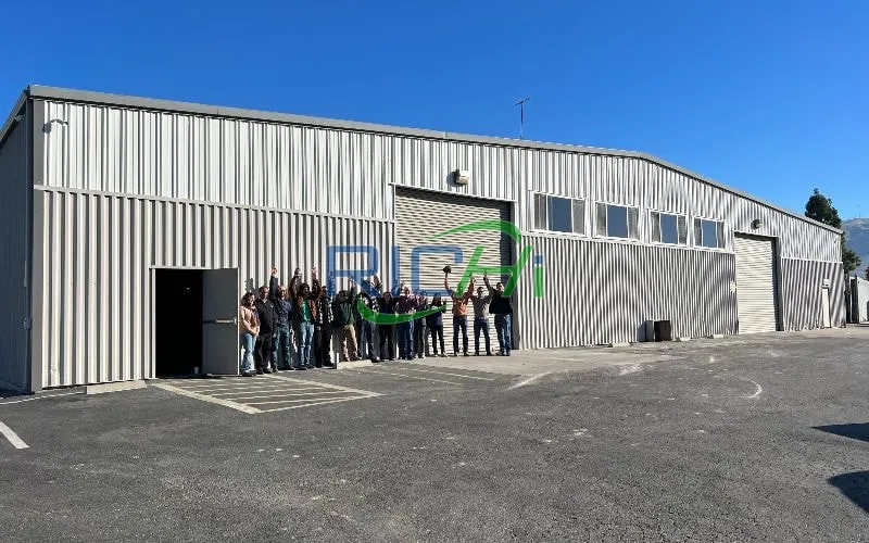 6T/H Straw Animal Manure Powder and Granular Organic Fertilizer Production Line in Ukraine