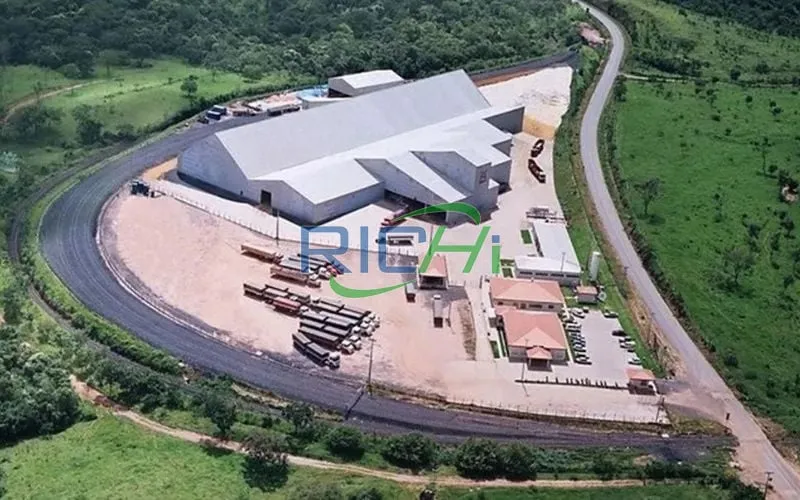 25T/H Animal Manure Straw Organic Fertilizer Production Line in Argentina