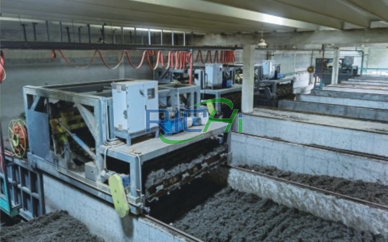 8T/H Sewage Plant Sludge Organic Fertilizer Production Line in Egypt