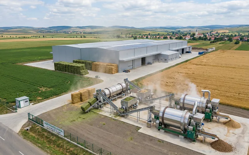 12 T/H Animal Straw Alfalfa Pellet Plant in Romania