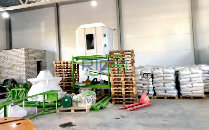 8-13T/H Miscanthus Pellet Cooler in France