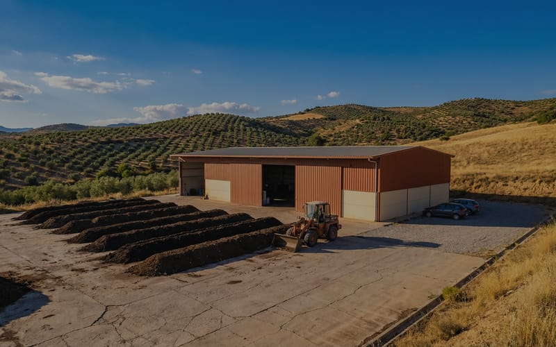 1-1.5T/H Digestate and Chicken Manure Compost Powder Production Line in Spain