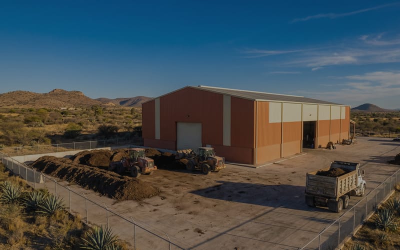 8 T/H Fresh Pig Manure Powder Organic Fertilizer Production Line in Mexico