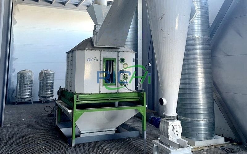 3-5T/H Rice Husk Pellet Cooler in Cambodia