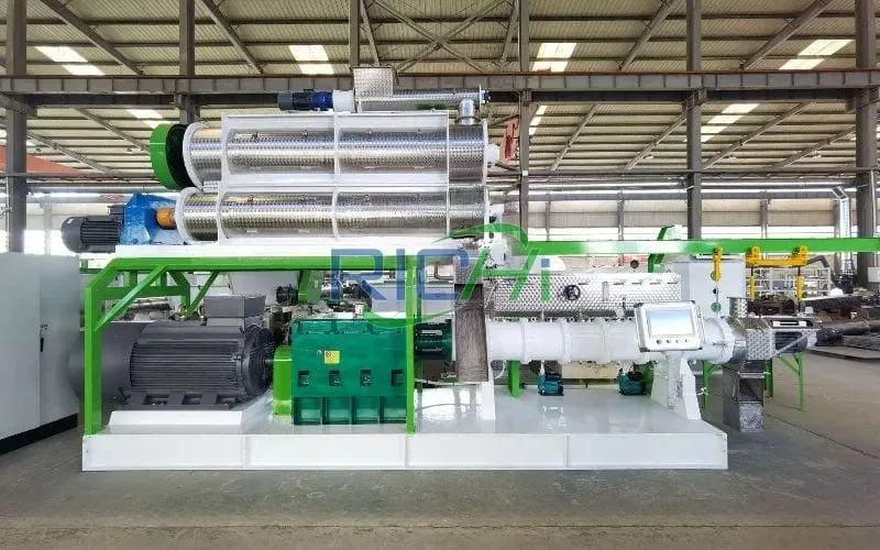 1.5-2T/H Pangasius Fish Feed Extruder in Myanmar