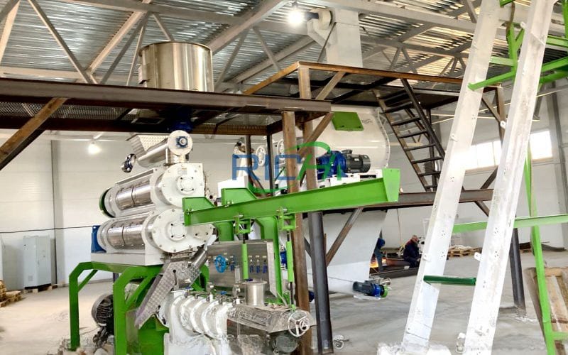 3–5 T/H Tilapia Shrimp Mixed Feed Extruder in Ecuador
