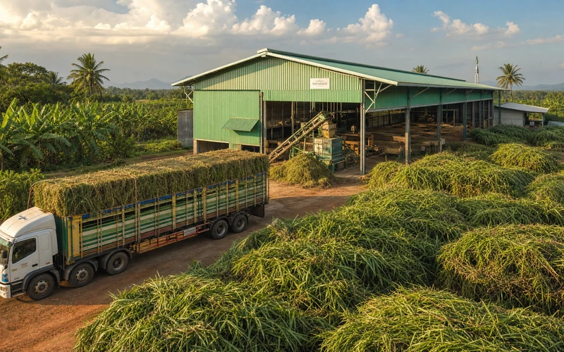 5TH Napier Grass Pellet Plant Construction Continues in Thailand