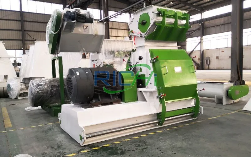 1–1.5 T/H Rice Husk Hammer Mill Machine in Indonesia