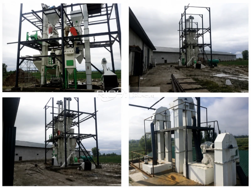 4 T/H chicken feed equipment shipment from RICHI to Uzbekistan