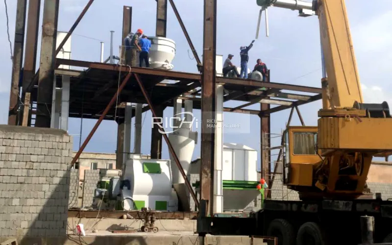 Installation Underway for RICHI 10 T/H Turnkey Feed Mill Project in Uzbekistan