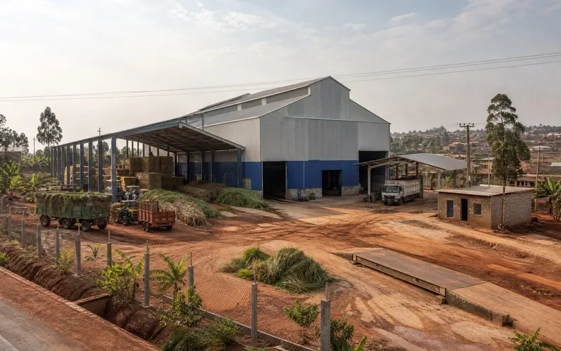 9 T/H Elephant Grass Pellet Plant Project in Uganda