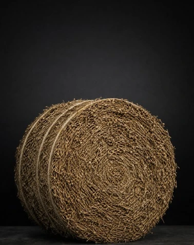 Soybean Stalk Bale Breaking System