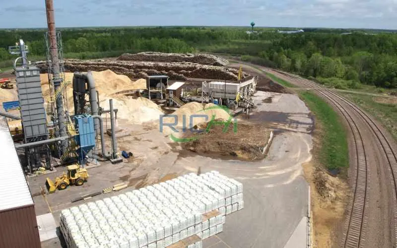 Австралийский завод по производству пеллет из соломы и биомассы