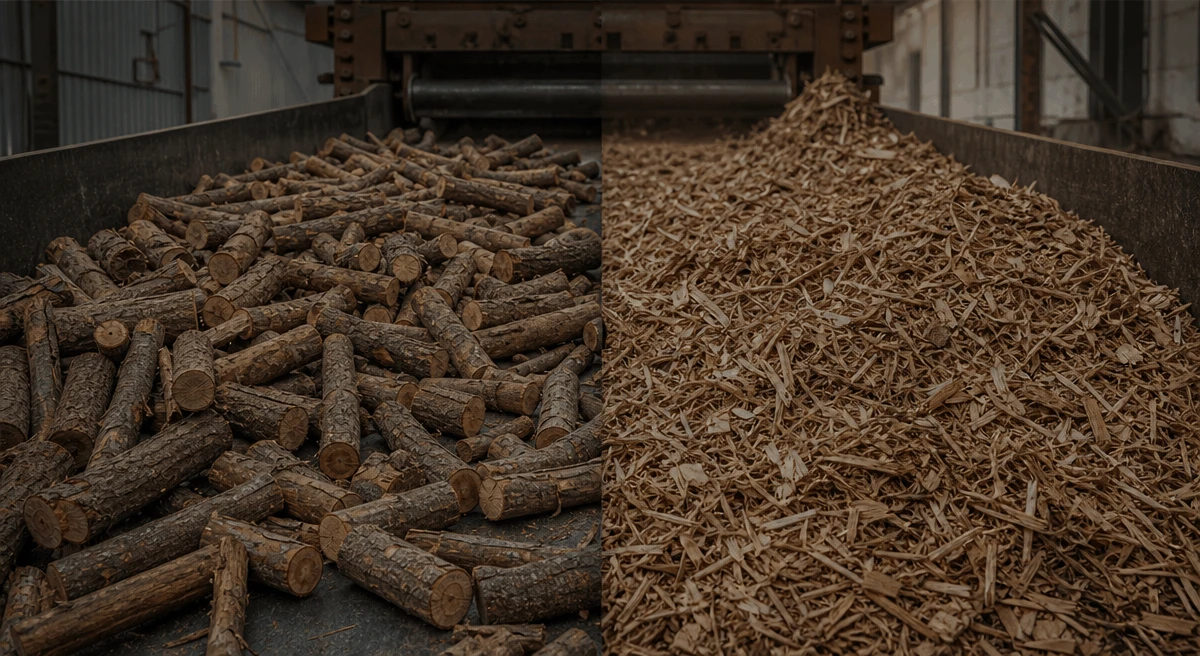 double shaft crusher for Wood Crushing Testing Video