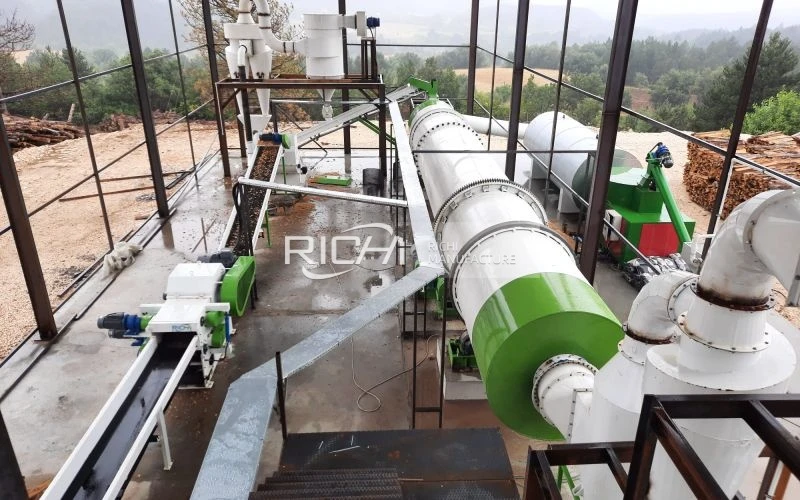Chicken Manure Rotary Dryer in Argentina