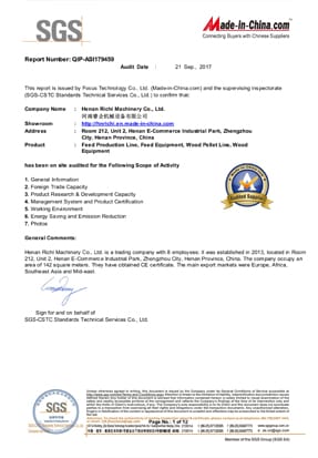 RICHI certificates